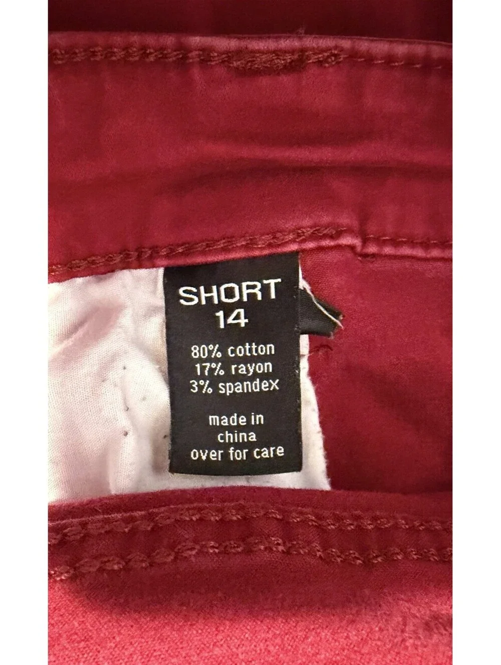 Womens The Limited Burgundy Jeans Size 14 Short